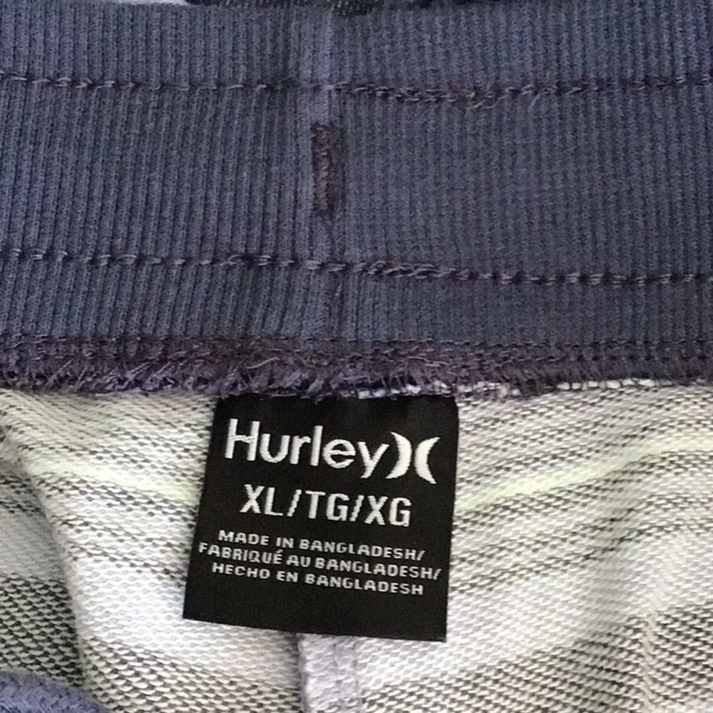 NEW Hurley Men's Midnight Navy Coastal Dunes French Terry Knit Shorts